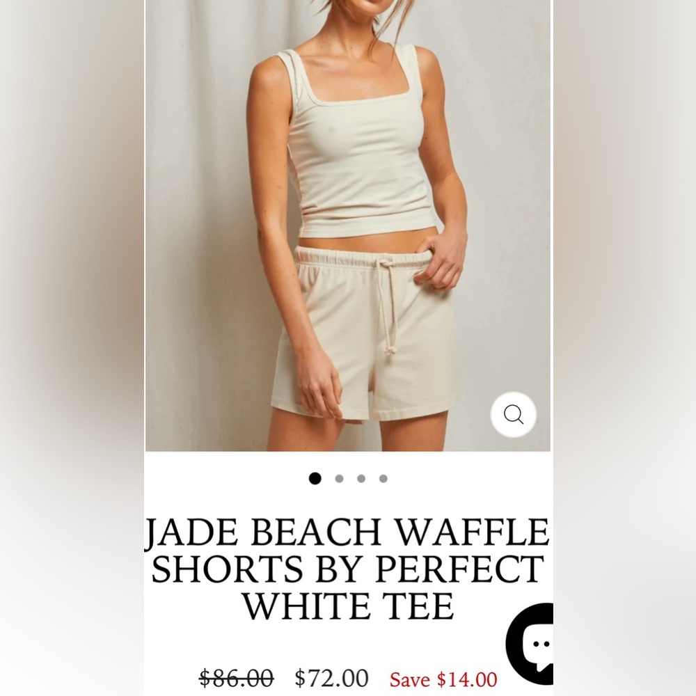 perfectwhitetee Cream Waffle Beach Shorts